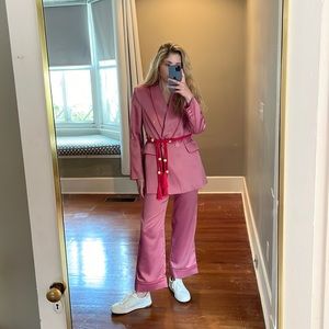 Choosy Colette Pink Pants & Blazer Set